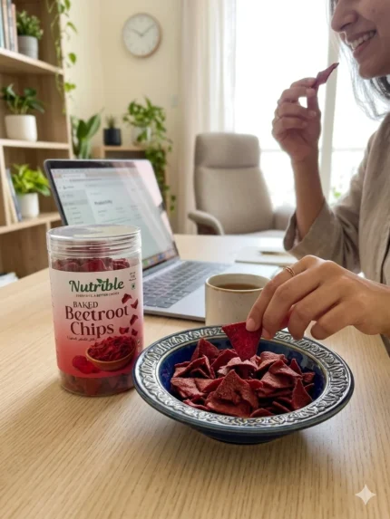 Baked Beetroot Chips | Vegan | Gluten Free - Image 3